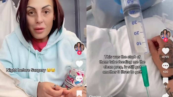 Tangkapan layar Tiktok @cherineandcathydoll Tangkapan layar Tiktok @cherineandcathydoll sebulan tidak BAB
