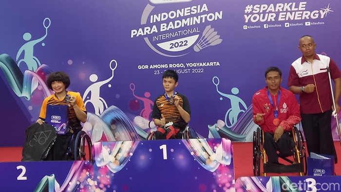 Tuan rumah Indonesia mendominasi Juara di FOX’S Indonesia Para Badminton 2022 yang digelar di GOR Among Rogo, Minggu (27/8/2022).