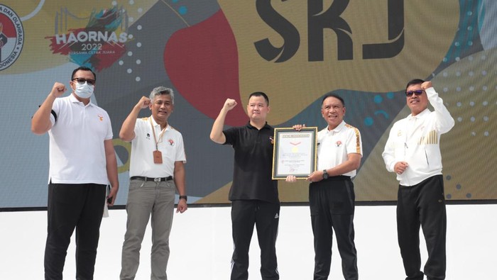 Kemenpora-SKJ Pelajar yang pecahkan rekor MURI, Sabtu (27/8/2022)