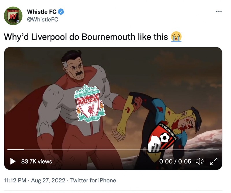 Meme Liverpool Bournemouth