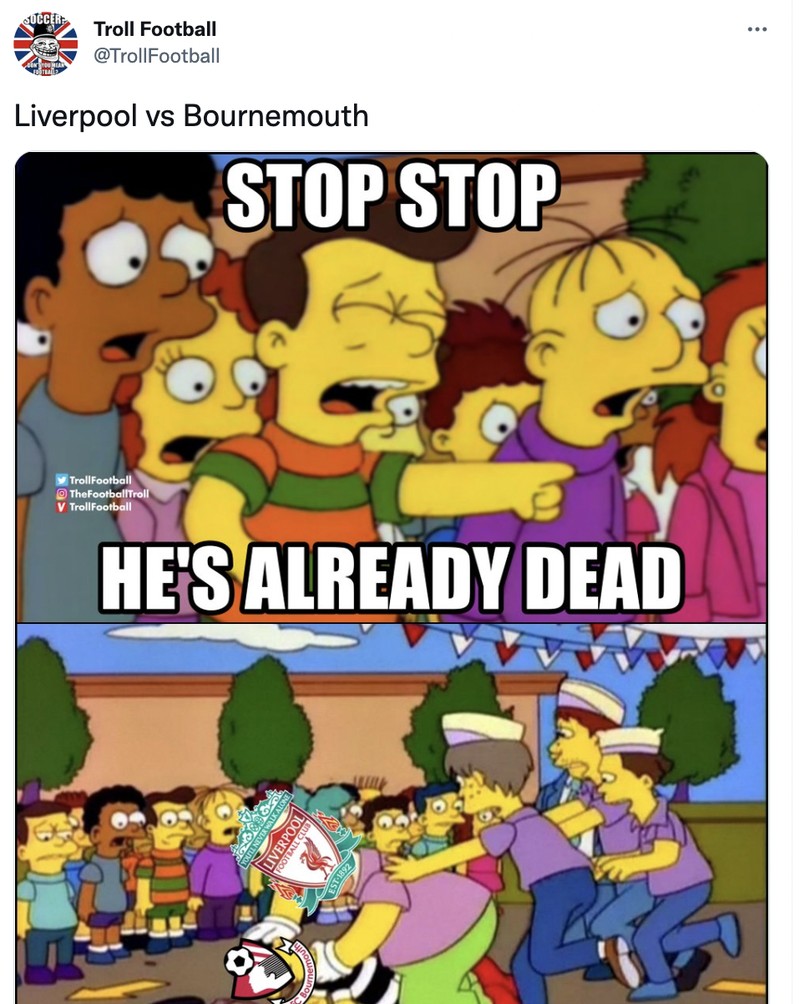 Meme Liverpool Bournemouth