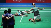 Dengan kekalahan Hendra/Ahsan, Indonesia dipastikan nirgelar di Kejuaraan Dunia Bulutangkis 2022. Hendra/Ahsan menjadi satu-satunya wakil Merah Putih di partai puncak.