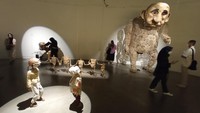 MSS 2022 menampilkan sejumlah pertunjukan yang berbasis pada tradisi seni boneka di Indonesia, serta pameran seni rupa yang dikembangkan dari khazanah seni boneka. (Dodo Karundeng/Antara Foto)