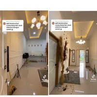 Wolipop sudah menghubungi Hanafi atau akrab disapa Wak Jon yang viral membangun rumah dengan budget Rp 70 juta di TikTok. Ia menjelaskan konsep rumah impian yang ada di video TikTok miliknya. Mengambil konsep rumah minimalis dan desain ala Eropa, yang bernuansa serba putih. Ide dan konsep kebetulan dari saya sendiri, saya sudah lama mendesain rumah ini, ungkap Hanafi kepada Wolipop, Jumat (26/8/2022). Foto: Dok. TikTok @wakjon5.