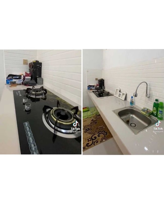 Pria yang berusia 31 tahun ini menjelaskan membangun rumah di Kecamatan Sunggal, Medan, Sumatera Utara. Video rumahnya tersebut ia rekam pada 9 Juni 2022. Foto: Dok. TikTok @wakjon5.