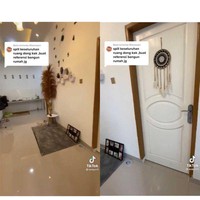 Anak bungsu dari empat orang bersaudara ini mengaku ikut menjadi tukang dalam pembangunan rumahnya. Terkadang ketika wawak saya dan paman saya sudah selesai kerja pukul 17.00 WIB, saya masih lanjut kerja sampai petang. Apa yang bisa saya kerjakan saya kerjakan, tujuanya untuk mempercepat penyelesaian bangunan, agar dana tidak lagi dipakai untuk biaya tukang, untung banyak dong saya. Maka dari itu uang Rp 70 juta itu lebih dari cukup, lanjutnya lagi. Foto: Dok. TikTok @wakjon5.