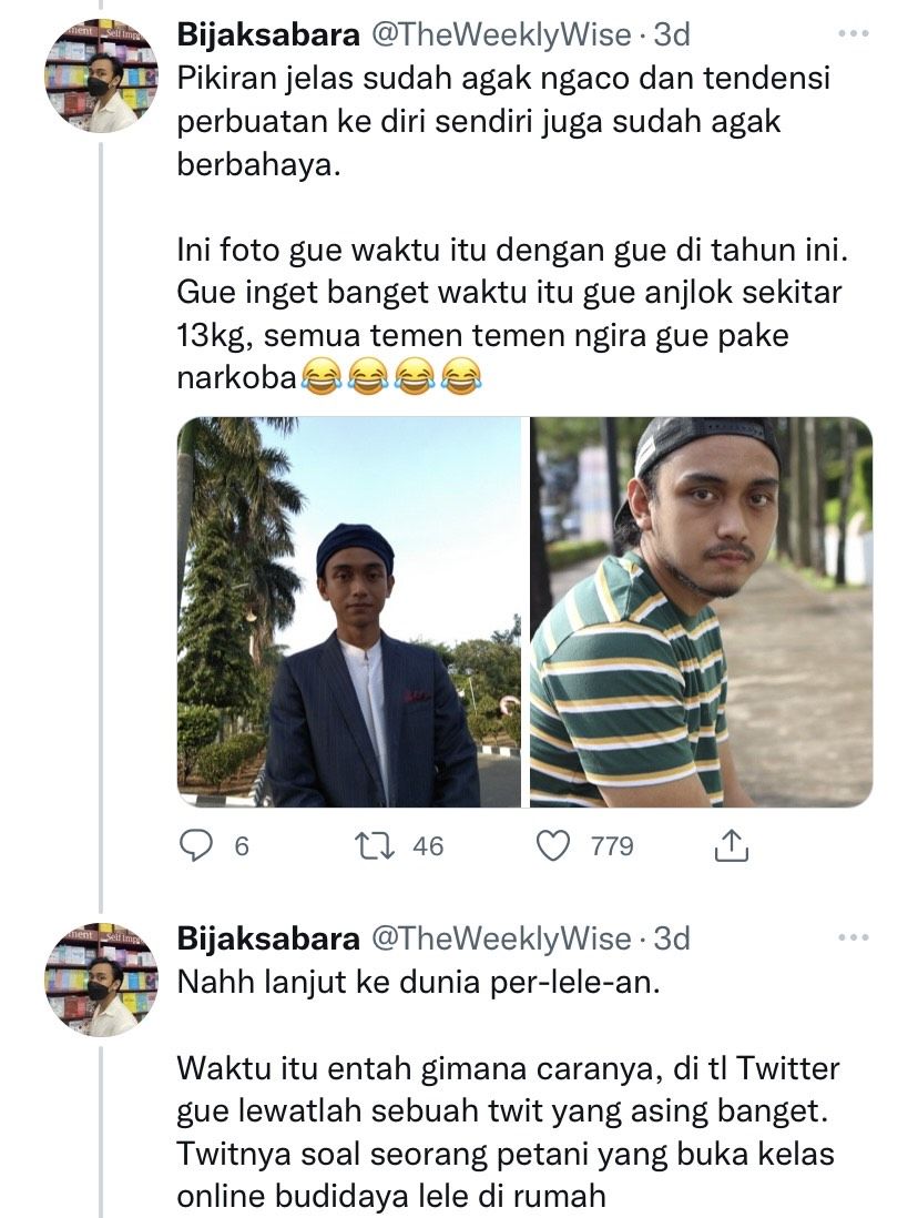 Pria terbebas stres karena ternak ikan lele