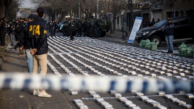 Ngeri... 1,6 Ton Kokain Tujuan Dubai Disita Polisi Argentina