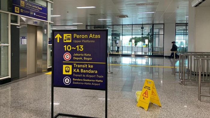 Kondisi Stasiun Manggara, Senin (29/8/2022).