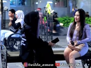 Viral Eksperimen Sosial Tutup Aurat Cewek Seksi, YouTuber Zavilda Dikritik