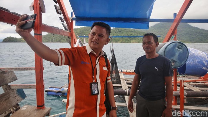 Penampakkan bagan ikan di Kabupaten Kepulauan Anambas, Kepulauan Riau, Rabu (8/8/2022). Bagan terbuat dari bambu yang disusun sedemikian rupa agar bisa mengapung di tengah laut. Biasanya, bagan berbentuk segi empat, sementara di bagian bawahnya dipasang jaring atau waring.