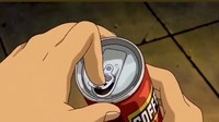 Beberapa adegan membuka minuman dan kemudian meminumnya juga seringkali bikin penonton ikut haus. Salah satunya adegan membuka kopi kaleng yang suara desisnya berhasil memancing penonton menelan air liur. Foto: Studio Ghibli via Twitter/animepiic
