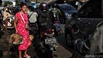 Begini Kemacetan di Cilincing, Jakarta Utara Akibat Pasar Tarumajaya