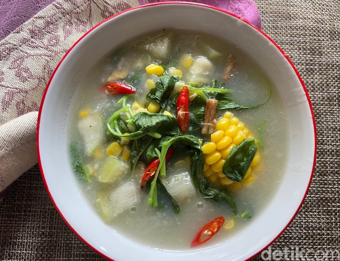 Resep Sayur Menir Bayam