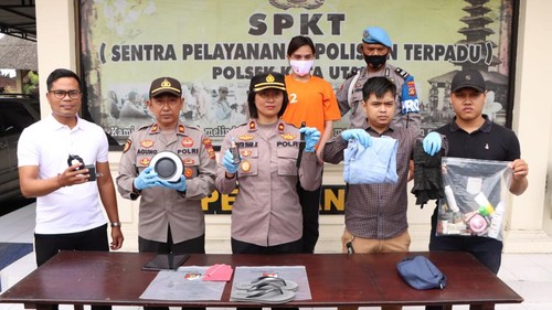 Rigel Sian Stirman ditangkap polisi usai mencuri barang milik tenaga medis asal Singapura yang sedang berlibur di Bali.