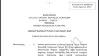 Usulan Rancangan Undang-Undang Sistem Pendidikan