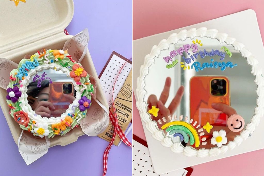 'Selfie Cake', Tren Kue Belapis Kaca yang Bisa Buat Bercermin dan Foto.