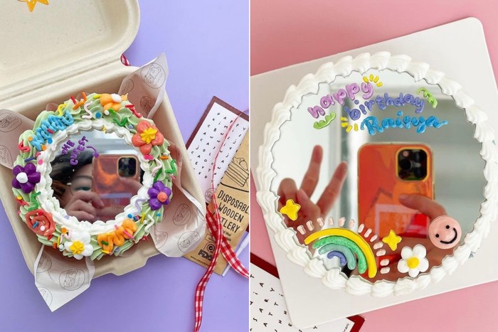 Selfie Cake, Tren Kue Belapis Kaca yang Bisa Buat Bercermin dan Foto.