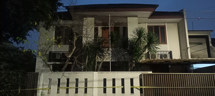 Suasana rumah dinas Irjen Ferdy Sambo pada Senin (29/8/2022) pukul 18.00 WIB (Adrial-detikcom)
