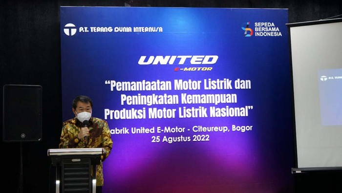 United E-Motor Siap Berkompetisi di Industri Motor Listrik Nasional United E-Motor memiliki persentase Tingkat Komponen Dalam Negeri (TKDN) yang cukup besar. Kandungan lokal motor listrik United capai 40 persen.