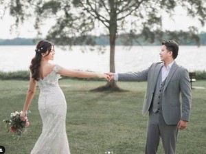 Nikah Lagi, Ini Penampilan Cantik Dita Fakhrana Saat Menikah di Singapura