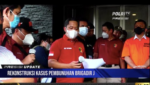 Irjen Ferdy Sambo saat Rekonstruksi Kasus Brigadir J