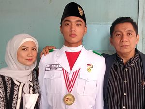 Anak Sandy Arifin Cerita Perjuangan Masuk Tim Paskibraka Istana
