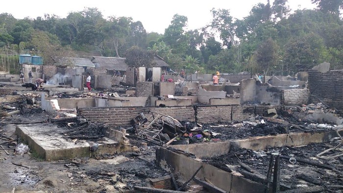 Kondisi lokasi kejadian. Dok Camat Sei Lepan. Istimewa