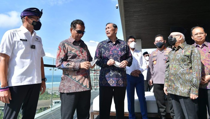 Maruf Amin bersama para menteri, tinjau venue KTT G20 (Dok istimewa)