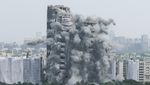 Melihat Lagi Gedung Pencakar Langit Ilegal di India Hancur Dibom