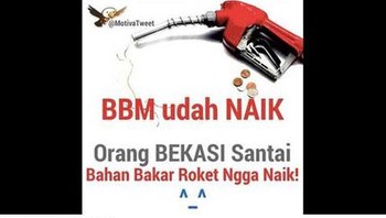 Pengumuman ini sontak membuat warganet menjerit, terlebih karena mereka hanya punya waktu 1 jam hingga kenaikan harga BBM diberlakukan. Foto: via Twitter