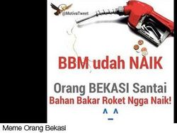Meme Harga BBM Naik, Mau Ketawa Tapi Kok Sedih