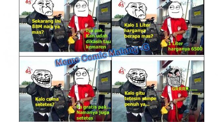 Meme Kenaikan Harga BBM Meme Kenaikan Harga BBM