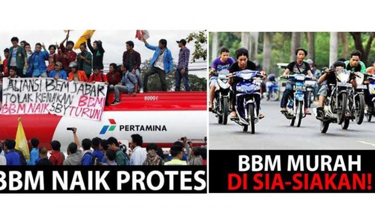 Meme Kenaikan Harga BBM Meme Kenaikan Harga BBM