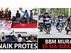 Meme Harga BBM Naik, Mau Ketawa Tapi Kok Sedih