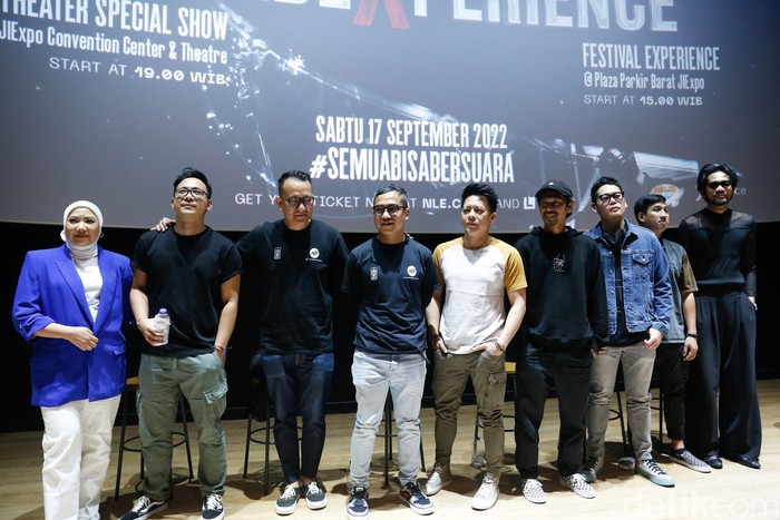 NOAH Press conference konser NOAH DekadeXperience di CGV FX Sudirman, Jakarta Pusat, Selasa (30/8/2022).