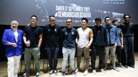 NOAH menggelar konferensi pers konser NOAH DekadeXperience pada Selasa (30/8/2022). (Foto: Noel/detikcom)    