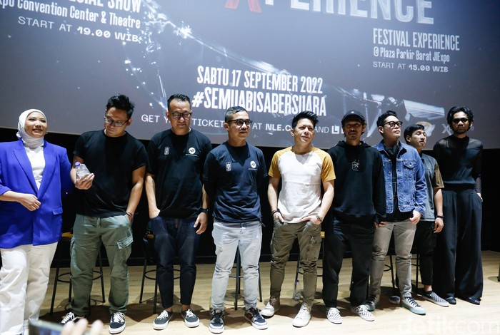 Press conference konser NOAH DekadeXperience di CGV FX Sudirman, Jakarta Pusat, Selasa (30/8/2022).
