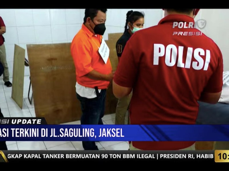 Rekonstruksi kasus Brigadir J dimulai (dok. YouTube Polri)