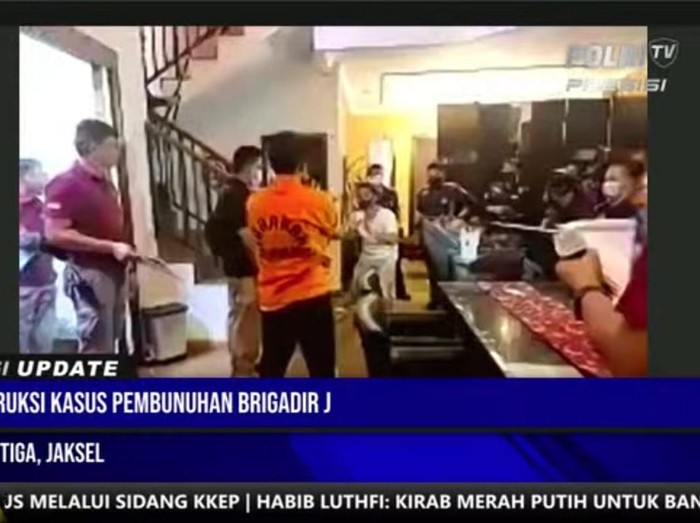 Rekonstruksi Kasus Pembunuhan Brigadir J di Duren Tiga