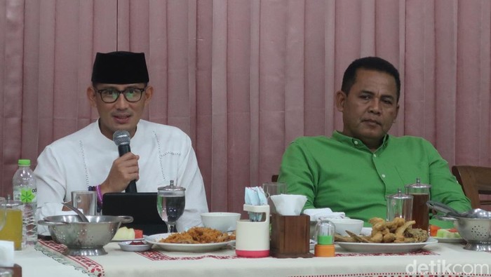 Sandiaga Uno bertemu Ketua DPW PPP DIY Muhammad Yazid dan pengurus, Selasa (30/8/2022).