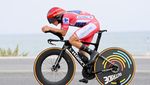 Aksi Evenepoel Ngegas dengan Sepeda TT Menangi Etape 10 Tour of Spain