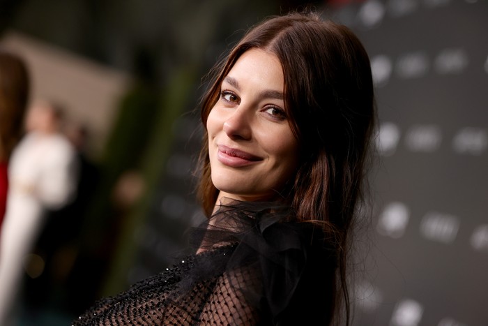 Camila Morrone BEVERLY HILLS, CALIFORNIA - MARCH 27: Camila Morrone attends the 2022 Vanity Fair Oscar Party hosted by Radhika Jones at Wallis Annenberg Center for the Performing Arts on March 27, 2022 in Beverly Hills, California. (Photo by Dimitrios Kambouris/WireImage)