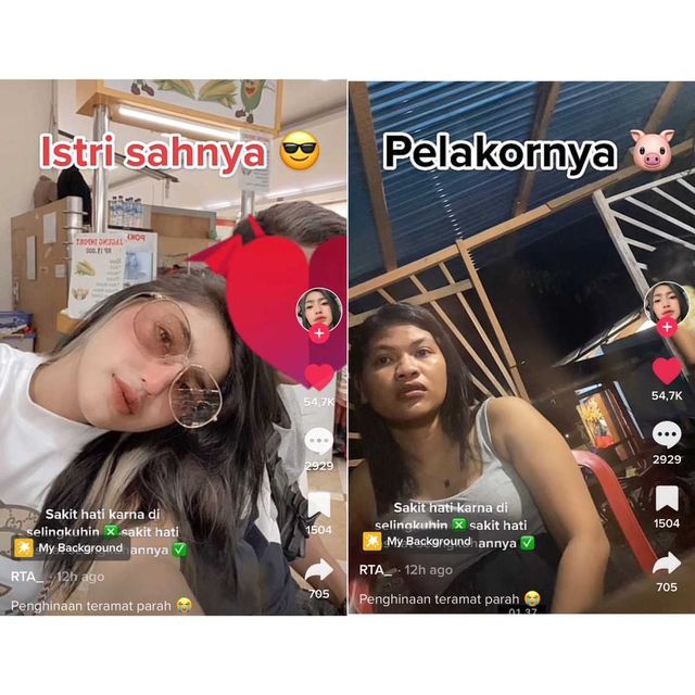 Istri sah mengunggah foto pelakor, viral di media sosial.