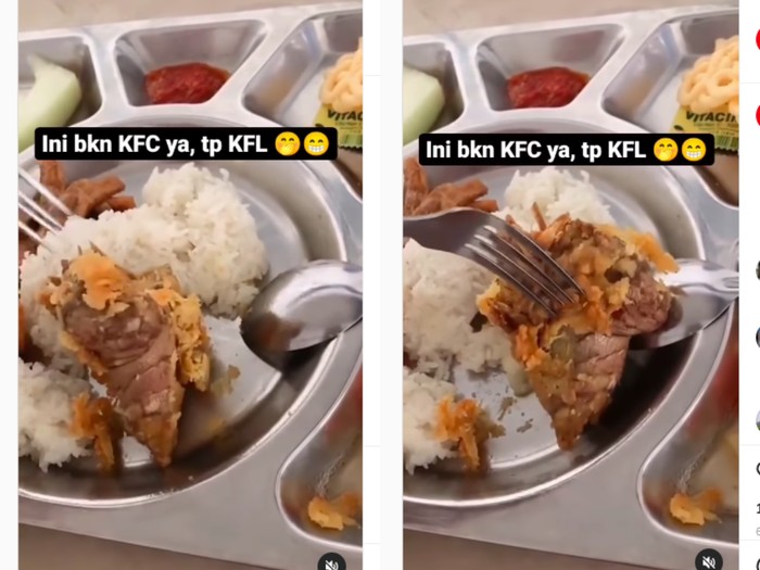 Kena zonk saat makan ayam goreng krispi