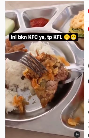 Kena zonk saat makan ayam goreng krispi