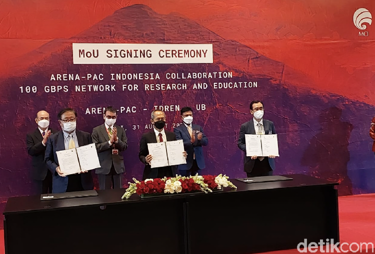 Mou internet kecepatan 100 Gbps Mou internet kecepatan 100 Gbps