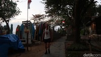 Pantai Sindhu di Sanur sudah hidup sejak pagi. Banyak bule yang olahraga pagi di sana. (bonauli/detikcom)