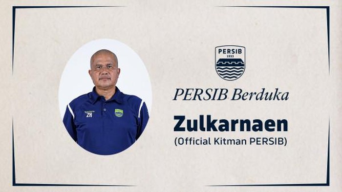 Zulkarnaen, official Persib yang meninggal.