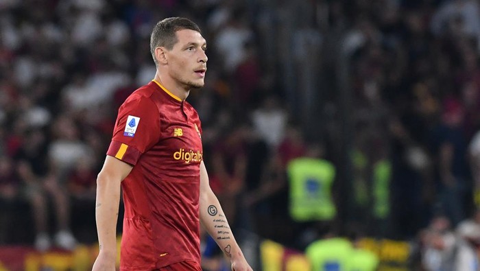 The Roma player Andrea Belotti during the match Roma v Monza at the Stadio Olimpico. Rome (Italy) August 30th 2022. (Photo by Massimo Insabato/Archivio Massimo Insabato/Mondadori Portfolio via Getty Images)